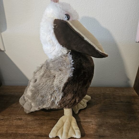 Pelican 15" Tall Plush Cuddlekins Stuffed Animal Bird Toy Wild Republic Aviary - Picture 2 of 10